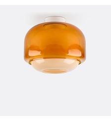 Plafonnier en verre coloré, diamètre 30,5 cm La Redoute Interieurs