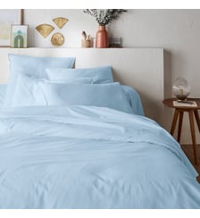 Housse de couette unie en coton lavé La Redoute Interieurs