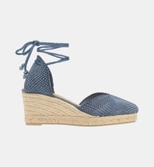 Espadrilles compensées en jute à fils métallisés CORA Castaner