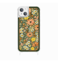 Coque de téléphone glossy foulard orange avec anneaux pour iPhone 13 La Coque Française