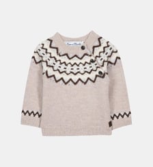 Pull - Moka laine laine jacquard Tartine Et Chocolat