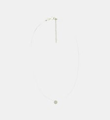 Collier nylon à pendentif de zircon et Argent Garanti 925 Balaboosté