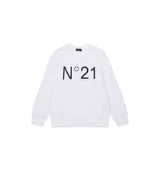 Cotton crew-neck sweatshirt with logo N°21