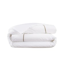 Housse de couette en percale de coton gris, Athéna Yves Delorme