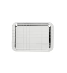 Plateau rectangulaire en métal argenté - 22 x 16 cm - GRAPHIK Christofle