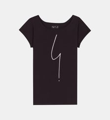 t-shirt en coton Point d'Ironie Agnès b.
