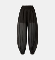 Pantalon ballon semi-transparent Pinko