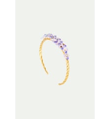 Bracelet jonc fleurs de glycine Les Néréides