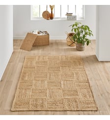 Tapis tissage carreaux en jute La Redoute Interieurs