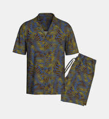 Pyjama curto d'homme avec boutons en Lyocell Impetus