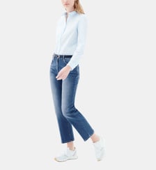 Jean come - Motif uni - Coupe regular Caroll