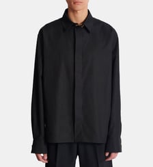 Chemise asymétrique en popeline Balmain