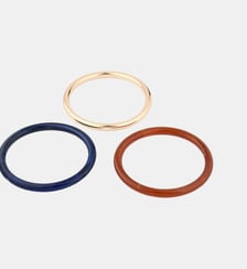 Set de 3 joncs bleu, marron et doré Balaboosté