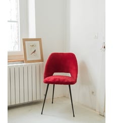 Paire de chaises en métal Diana N°143- Produit chiné Debongout