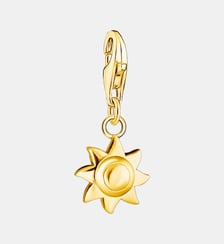 Thomas Sabo Pendentif Charm soleil plaqué or doré or jaune 18 carats, Argent sterling 925 Thomas Sabo