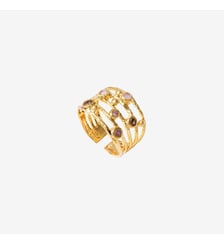 Bague verte plaquée or - drib deluxe Caroline Najman