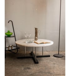 Table basse ronde en marbre Donna N°953- Produit chiné Debongout