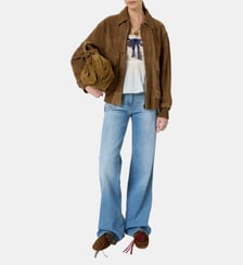 Blouson en cuir velours - TACHA Gerard Darel