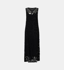 Robe midi sans manches au crochet géométrique Pinko