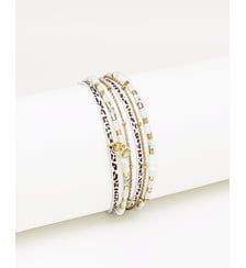 Bracelet Théa White Léo Flowers for Zoe