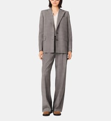 Veste de tailleur à carreaux Maje
