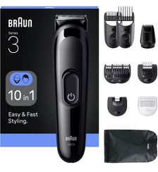 Tondeuse multi usages AIO 3560, 14 hauteurs de coupe, précision 0,5 mm, autonomie 50 mn Braun
