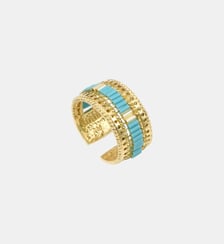 Bague medium ajustable   doré à l'or fin - Alicudi Satellite