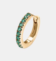 Petite boucle d’oreille simple en anneau en or jaune 9k Aristocrazy