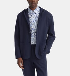 veste Gaspard en milano de coton bleu Agnès b.