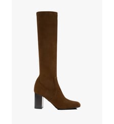 Petrona - Bottes En Cuir Stretch Cognac Parallèle