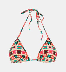 Hauts de maillot de bain Triangle Groovy Dot Giallo La DoubleJ