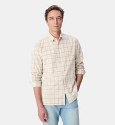 Chemise easy velours à carreaux Ikks