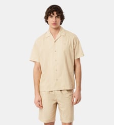 Chemise relaxed fit twill imprimé Lacoste