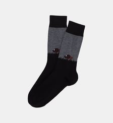 Chaussettes en coton - Bison Noir Arthur