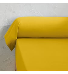 Taie de traversin unie en coton lavé La Redoute Interieurs