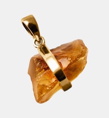 Charme de pierre de naissance de novembre avec citrine jaune Aristocrazy