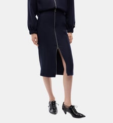 Jupe crayon en flanelle Pinko