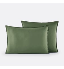 Taie d'oreiller en satin de coton lavé, 118 fils La Redoute Interieurs