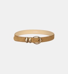 Ceinture en cuir boucle métallique Sandro