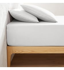 Drap housse uni coton, bonnet 32cm La Redoute Interieurs