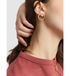 Boucles d'oreilles adele en étain Agnès b.