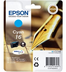 Cartouche d'encre T1622 Cyan Série Stylo Plume Epson