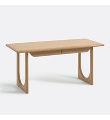 Bureau XL en chêne et plaqué, 2 tiroirs La Redoute Interieurs