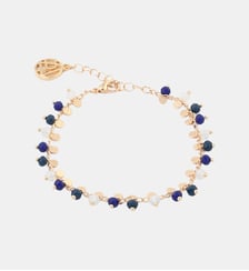 Bracelet perles à facettes bleues Balaboosté