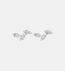 Boucles d'oreilles 3 zircons - argent 925 doré Balaboosté