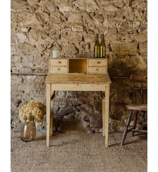 Secrétaire en bois jaune Edouard N°709- Produit chiné Debongout