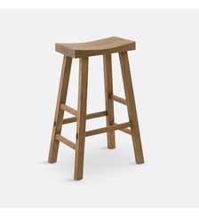 Tabouret de bar en orme massif H75 cm La Redoute Interieurs