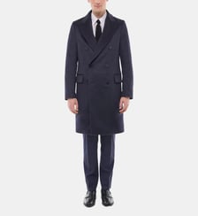 Manteau croisé en laine et cachemire Fursac