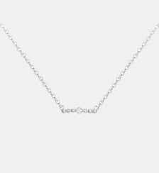 Collier mono-motif Empreinte en Argent avec diamant blanc La Garçonne Diamant