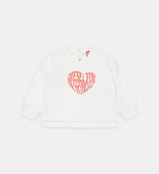 Sweatshirt à col rond avec logo Diesel Kids